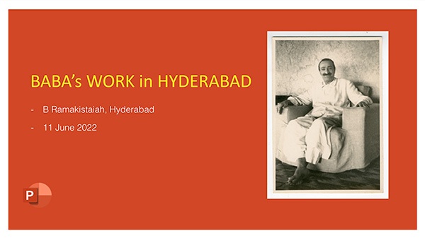 Baba's Work In Hyderabad 